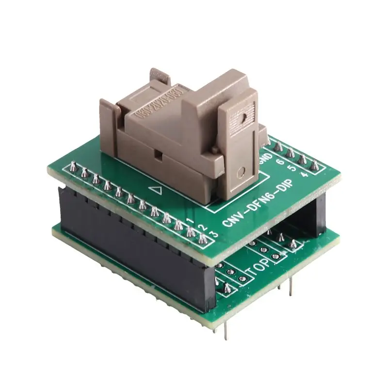 Leading-DFN6-2X2 Adapter For QFN6 IC Testing Socket 0.65Mm Pitch Programmed Design