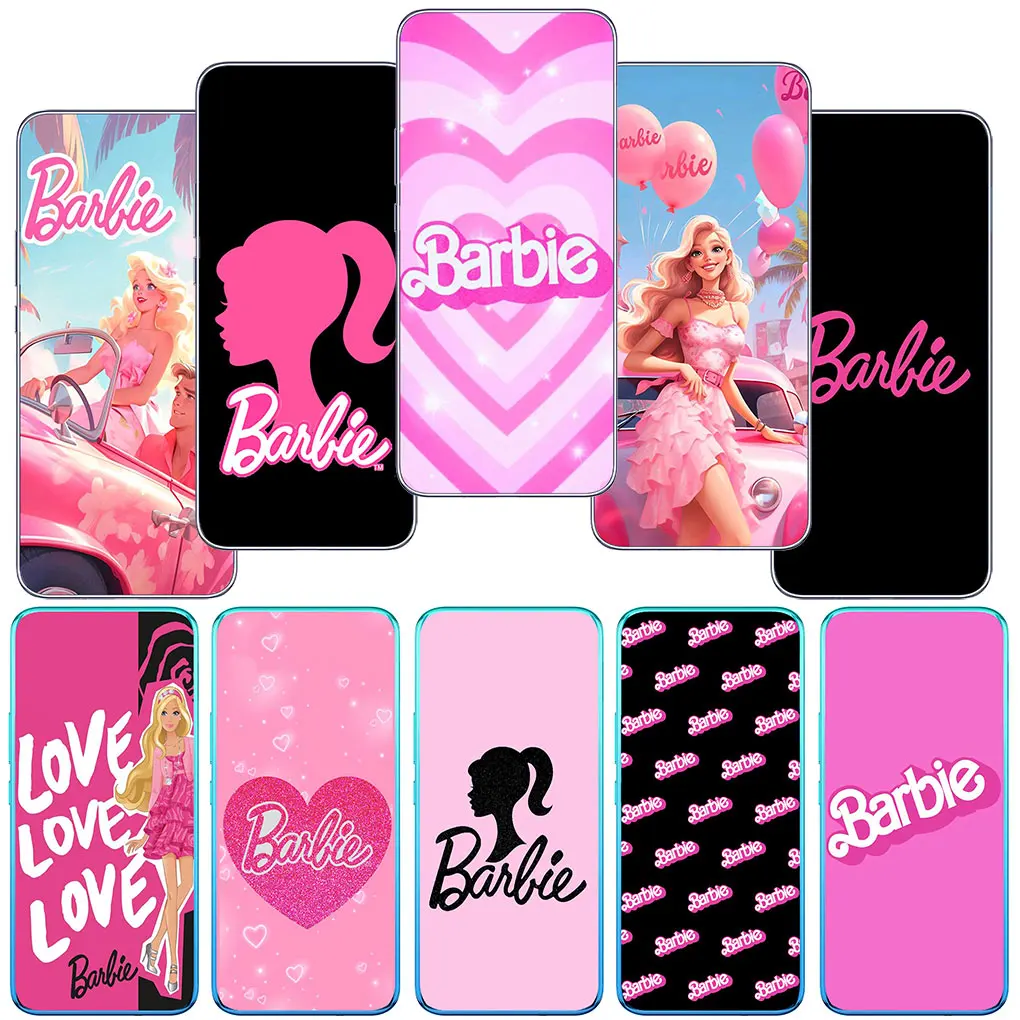 B-Barbie Pink Girl Fashion Cover per telefono per Motorola Moto G13 G14 G53 G54 G62 G72 G82 G84 E13 E20 G42 G32 G23 G22 involucro