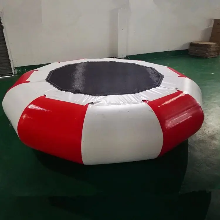 Gratis Verzending Dia 2 m 0.9mm Splash Gewatteerde Water Uitsmijter Opblaasbare Water Trampoline Water Springen Bed Springen Trampoline te koop