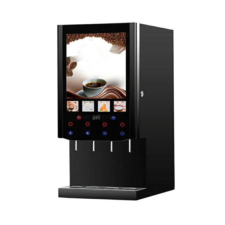 Instant Coffee Machine Commercial Automatic Coffee Drinking Machine Milk Tea Machine  Cold and Hot