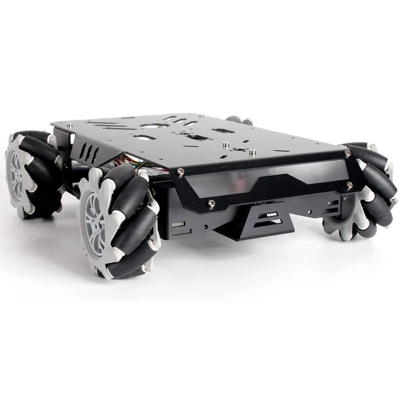 Koło Mecanum V3, udźwig 25 kg, podwozie do robota RC z silnikiem 12V, do samodzielnego montażu robota Arduino, kompatybilne z UNO/ESP32, programowalny robot PS2.