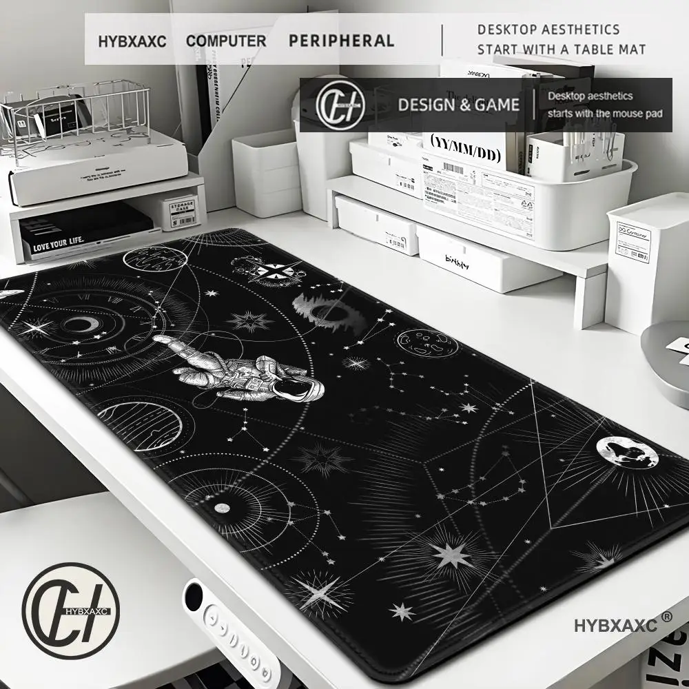 

Space Astronaut Mouse Pad New Large Computer Office Game Table Mats XXL Rubber Anti-slip Gaming Keyboard Mousepad Long Desk Pads