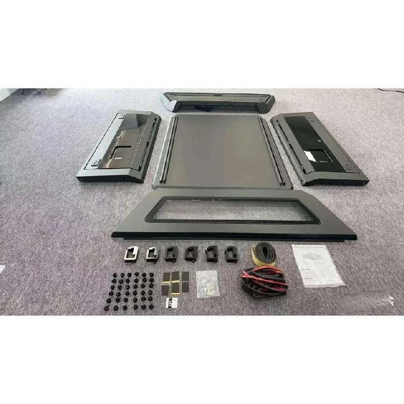 Factory Hot Seller High Quality Lightweight Aluminum Roof Mount Pickup Canopy Topper, Single Side Opening Truck Bed Cap Characte