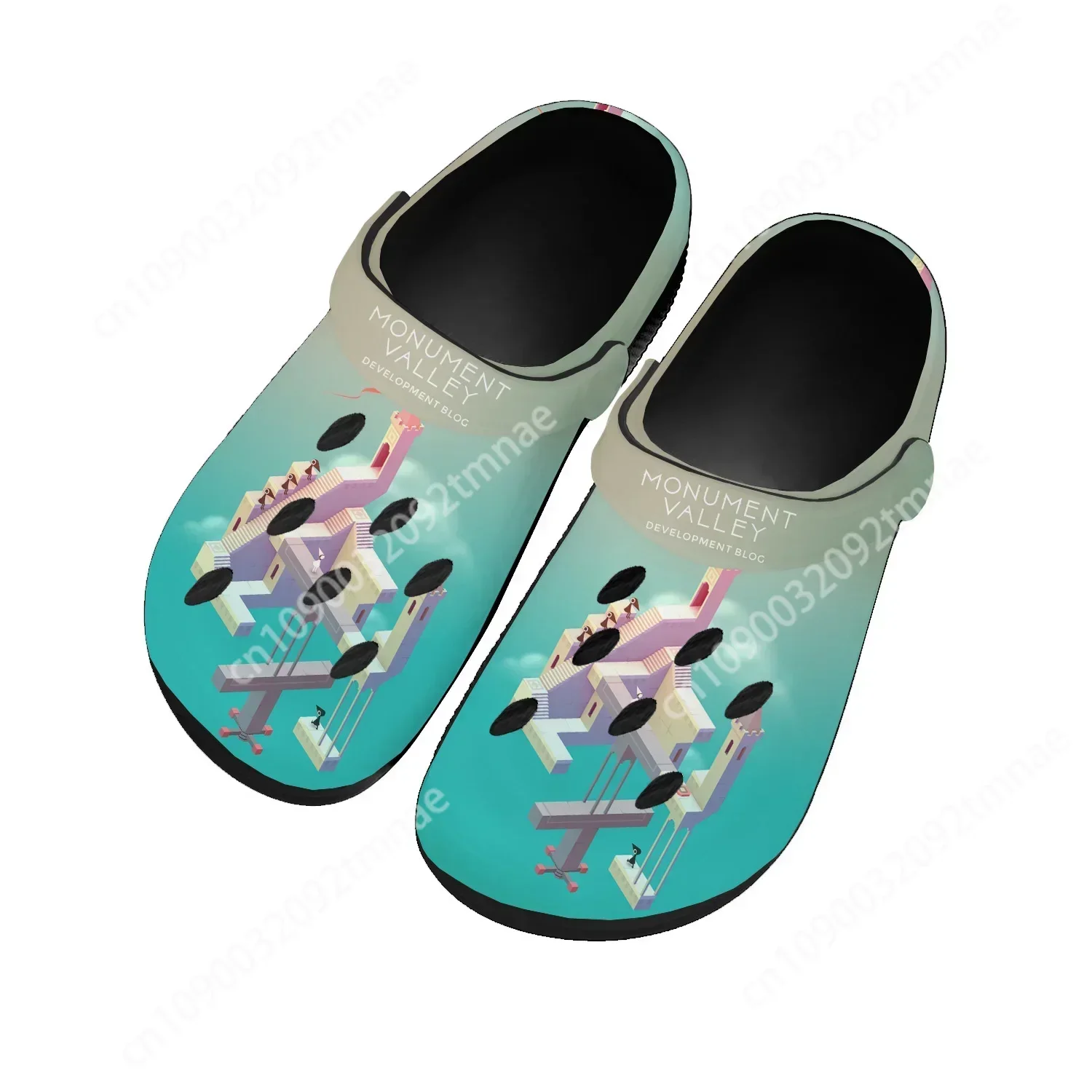 Monument Valley Home Clogs Hot Cartoon Game Mens Womens Teenager Tailor Custom Water Shoes Garden Beach Hole Slippers Sandals