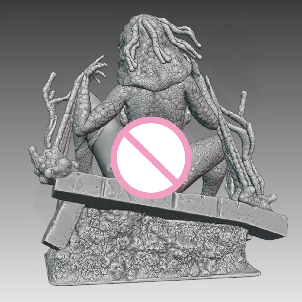 1/24 Scale NSFW Sexy Girl Gwwen and Venoon Resin Figure Model Kit Unassembled Unpainted DIY Collectible Miniature Hobby Toy