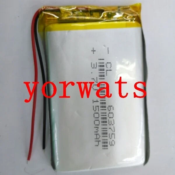 Nieuwe Hot Een oplaadbare Li-ion cel 3,7 V lithium-polymeerbatterij 603759 063759   directe MP5-oplaadnavigator met hoge capaciteit