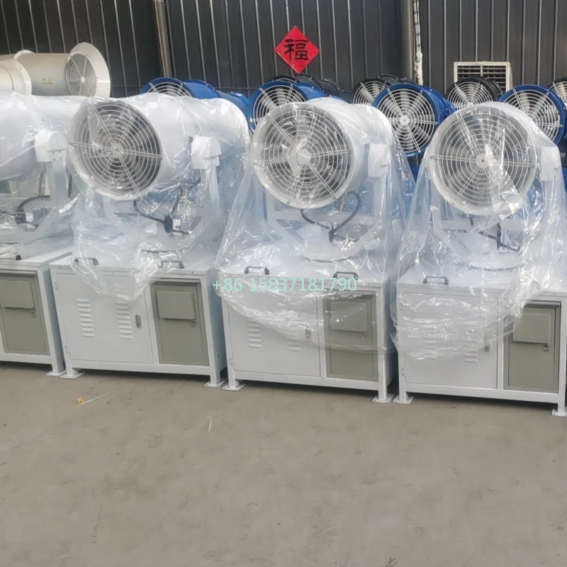 

Dust Suppression Fog Cannon Machine Environmentally Friendly Mist Cannon 40m Range Disinfecting Thermal Fog Cannon for Jamaica
