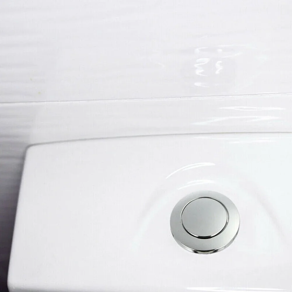 

38mm Bathroom Toilet Push Button Toilet Button Cover Round Valve Rods Push Water Tank Buttons Bathroom Toilets Accessories