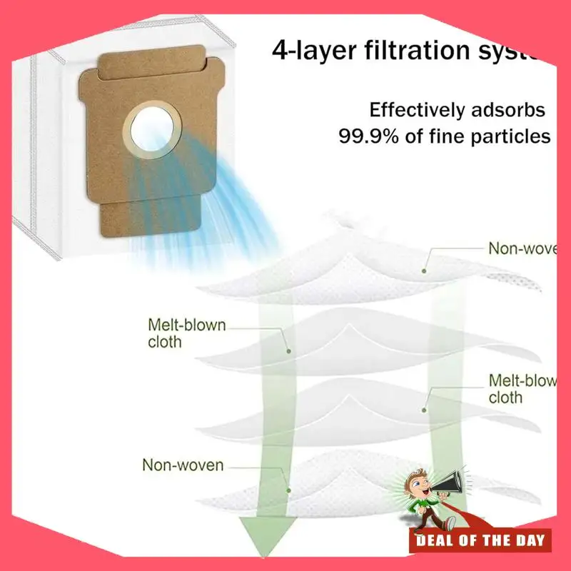 จัดส่งตลอด 24 ชั่วโมง 10PCS เครื่องดูดฝุ่นอุปกรณ์เสริมสําหรับ Irobot Roomba Plus 505 Combo/405 Combo ตัวกรอง HEPA ฝุ่น