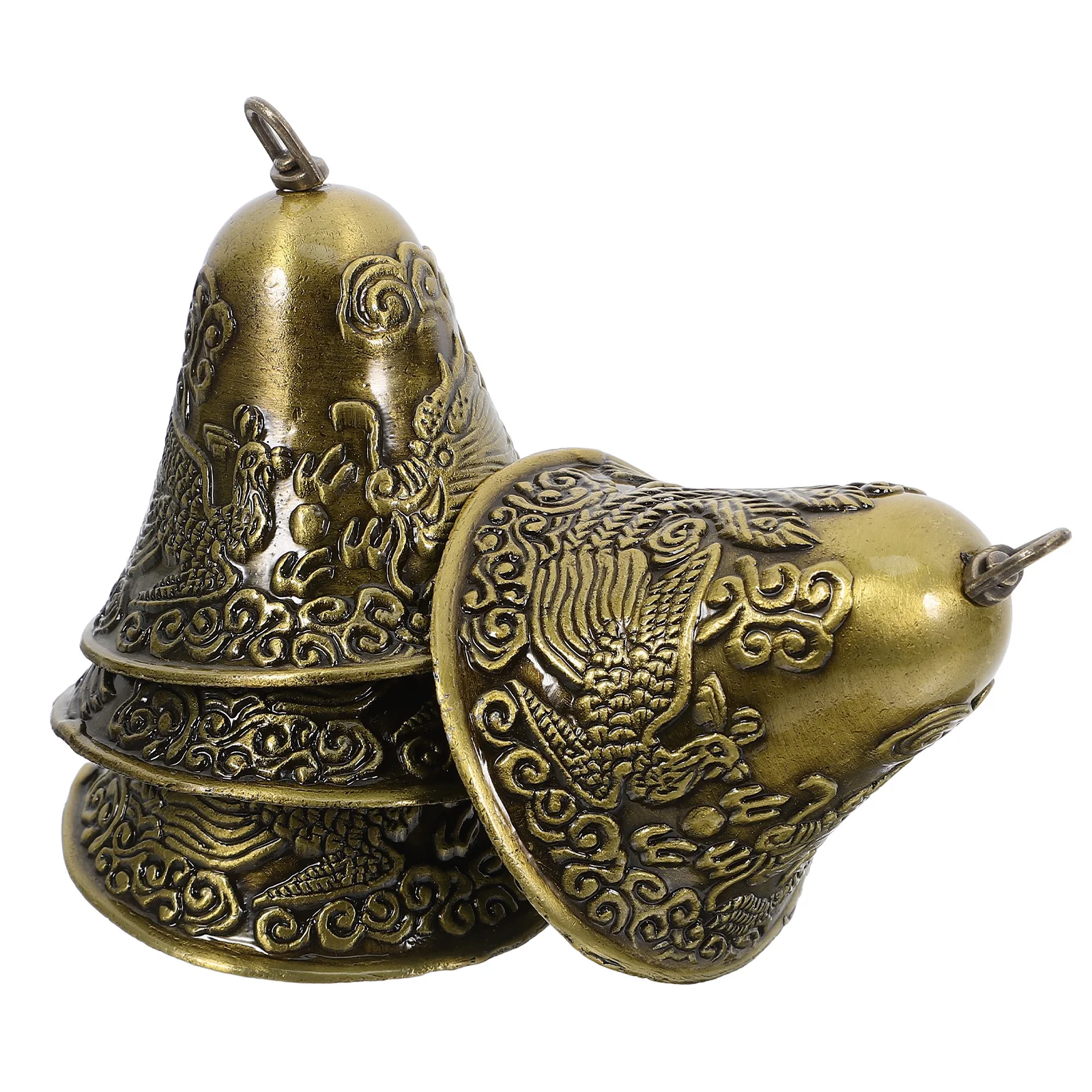 

4Pcs Wind Chimes Replacement Parts Vintage Metal Jingle Bells Decorative Outdoor Garden Chimes Accessories for Home