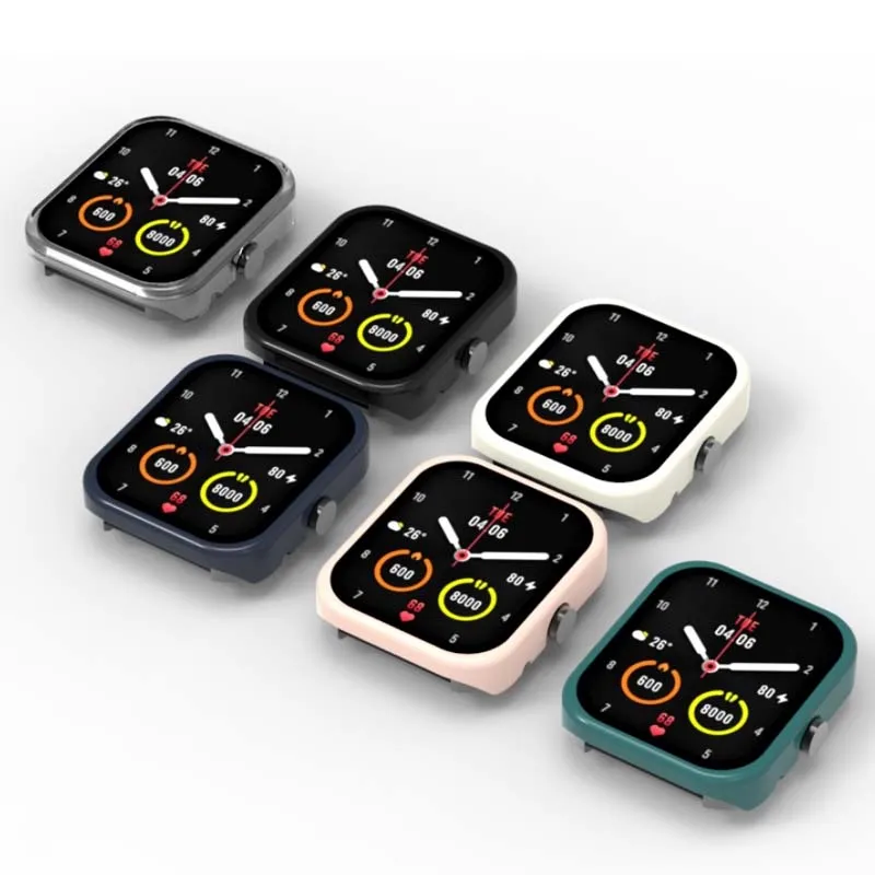 حافة الثابت كامل الشاشة الزجاج حامي فيلم Smartwatch حالة قذيفة الإطار ل شاومي 70mai Maimo ساعة الغطاء الواقي اكسسوارات