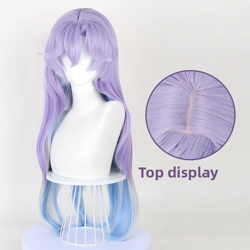 

Cantarella Cosplay Wig 80cm Long Purple Blue Mixed Anime Heat Resistant Synthetic Game Wuthering Waves Carnival Halloween
