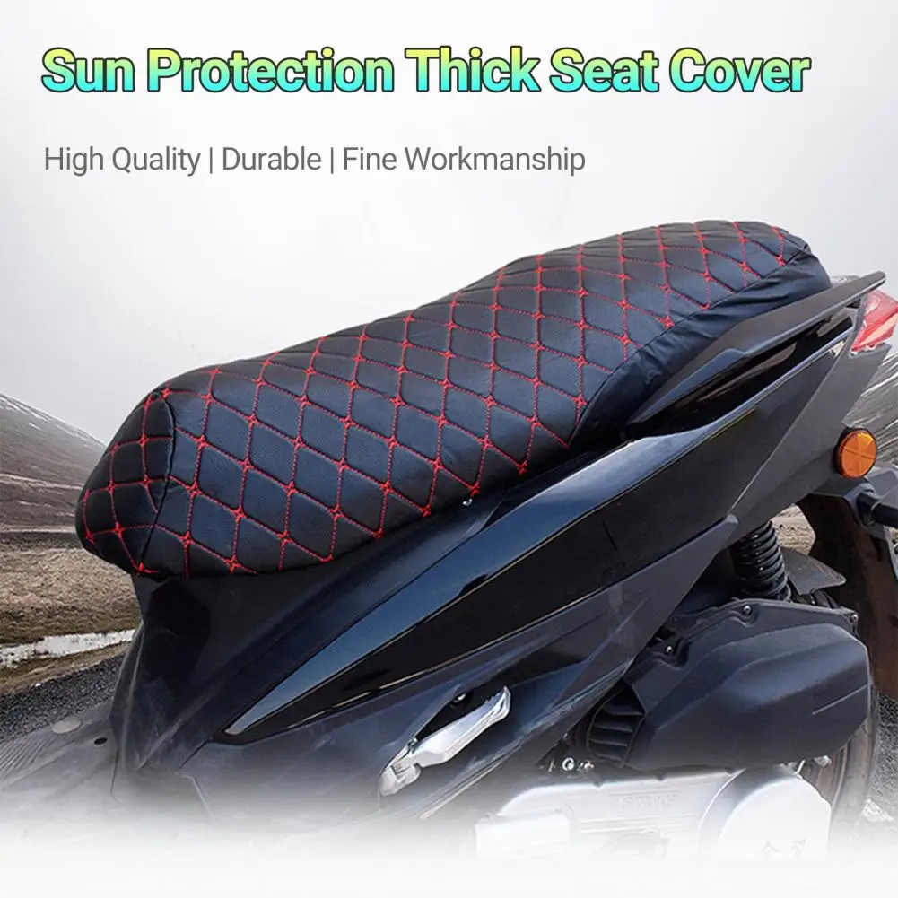 Exquisite Workmanship Seat Cushion Cover Fine Sewing Sun-resistant Convenient Soft Faux Leather Seat Cushion Protector