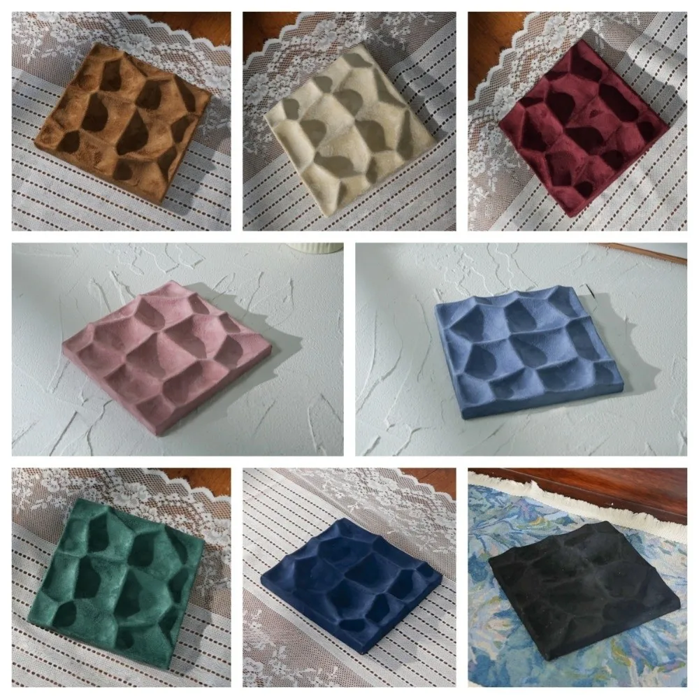 Cloth Jewelry Storage Tray Light Luxury Elegant Ring Earrings Display Plate INS Simple Jewelry Shop Counter Accessory Women - view 5