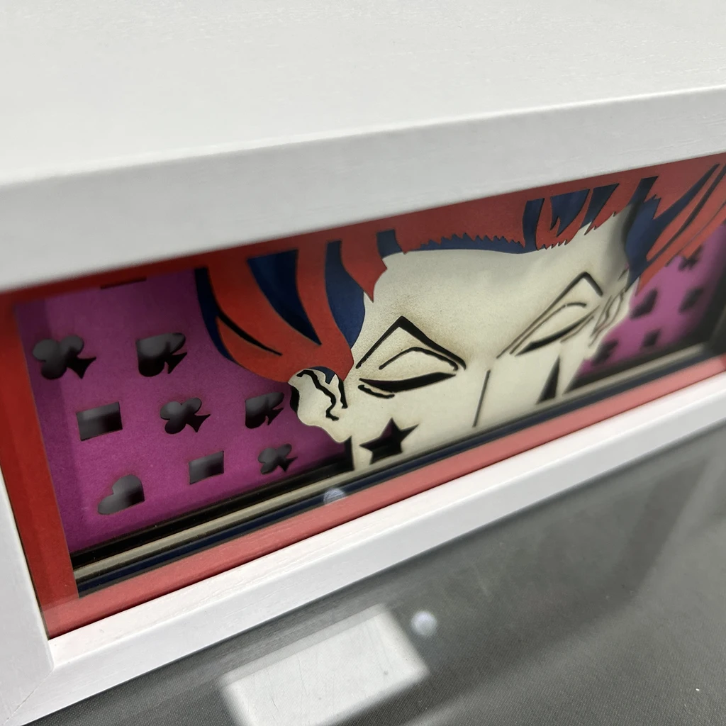 Paper Cut Anime Led Light Box Hunter X Hunter Hisoka Lightbox for Bedroom Decor Nightlight HXH Cool Birthday Gift Table Lamps