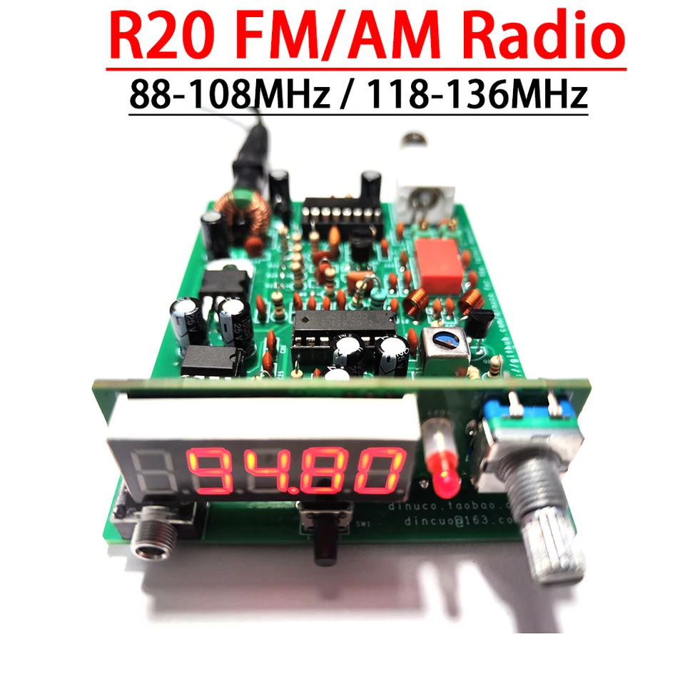 FM AM ラジオ受信機 FM 放送航空帯域 PLL 受信 DIY キット 118-136M 88