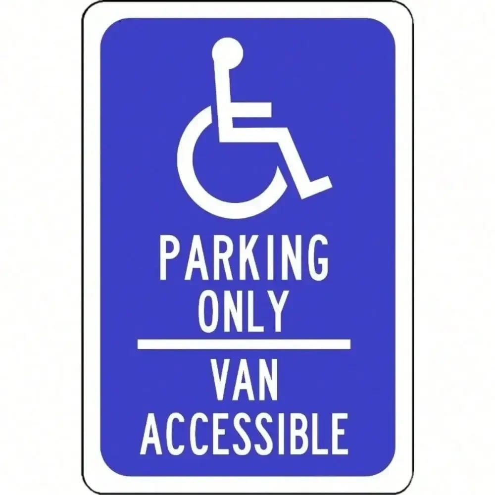 CIFBUY Accessible Parking Notice Metal Wall Sign Public Facility Warning Tin Plate Decor Garage Business Place Wall Decoration