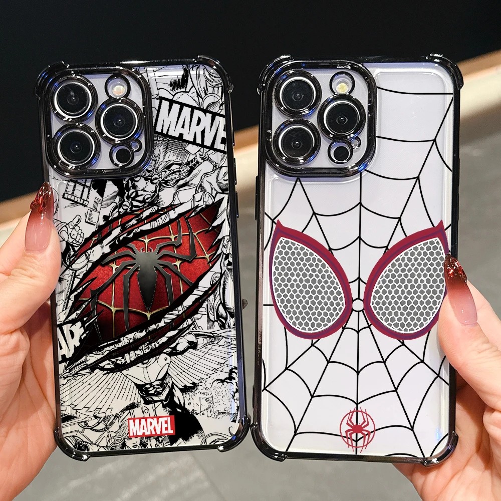 Spider Venoms Lines Phone Case for Samsung Galaxy A57 A56 A55 A54 A53 A37 A36 A27 A17 A16 A06 4G 5G Anti-drop Transparent Cover