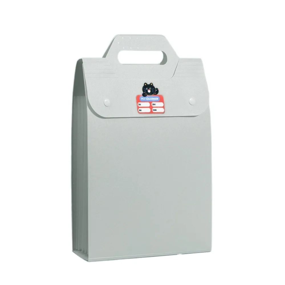 

New Plastic Organ Bag Large Capacity 7 Pocket Vertical Folder Thickened Expandable File Bag School Office Supplies