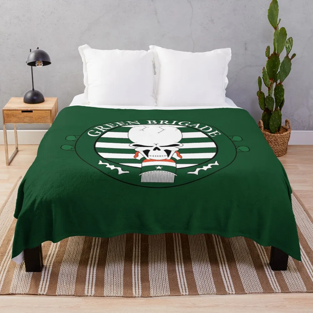 

Green Brigade Throw Blanket designer blanket Blanket fleece thin blanket