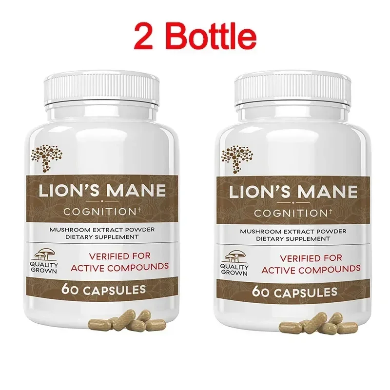 

2 Bottle Lion Mane Ganoderma lucidum Mushroom Capsule Dietary Supplement Health Food Immune System health food