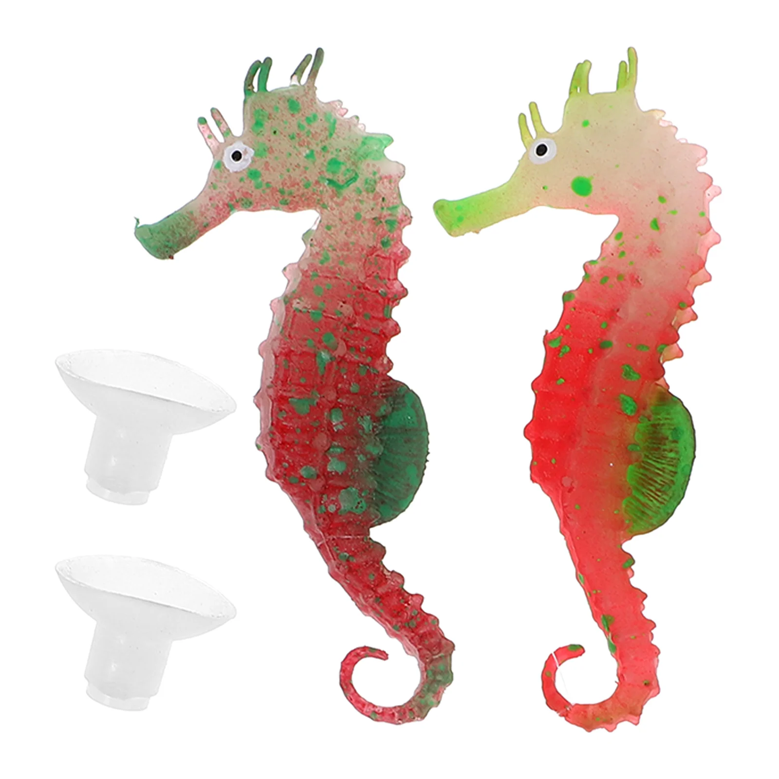 

2pcs Glowing Sea Horse Aquarium Decoration Fish Tank Ornament Landscape Supply Home Decor Underwater Ornament For Tank