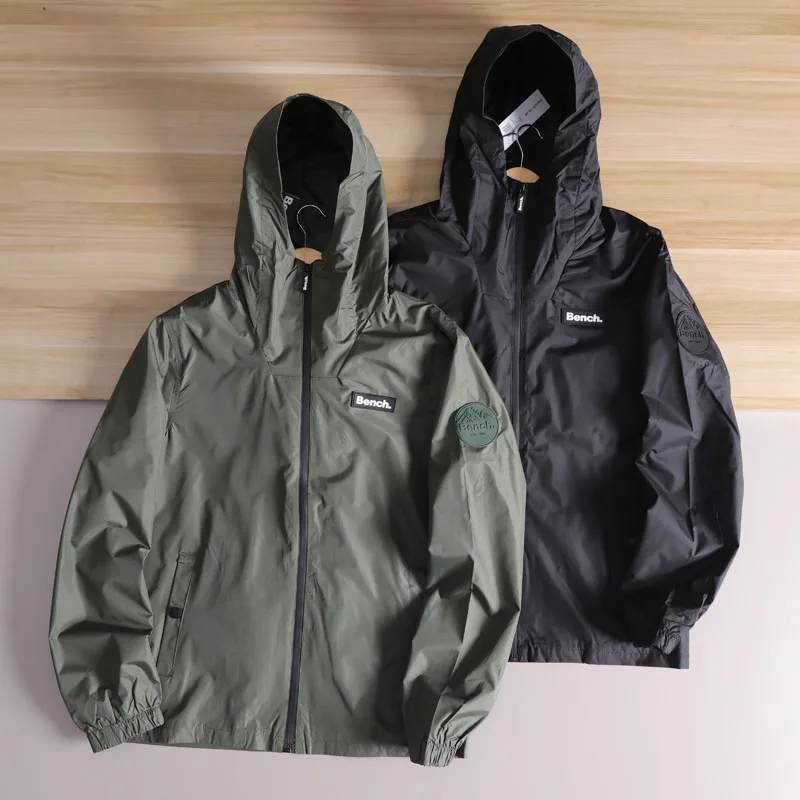 

Urban Faion Men's Hooded Jaet Outdoor Commute Windproof Waterproof Wear-resistant Tearing Spring Season Long Sve Coat