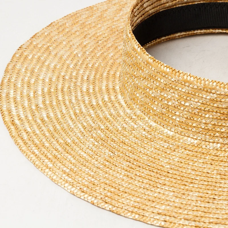 Europe and The United States Spring and Summer Fashion Straw Straw Big-brimmed Sun Hat Outdoor Beach Shade Big-brimmed Straw Hat