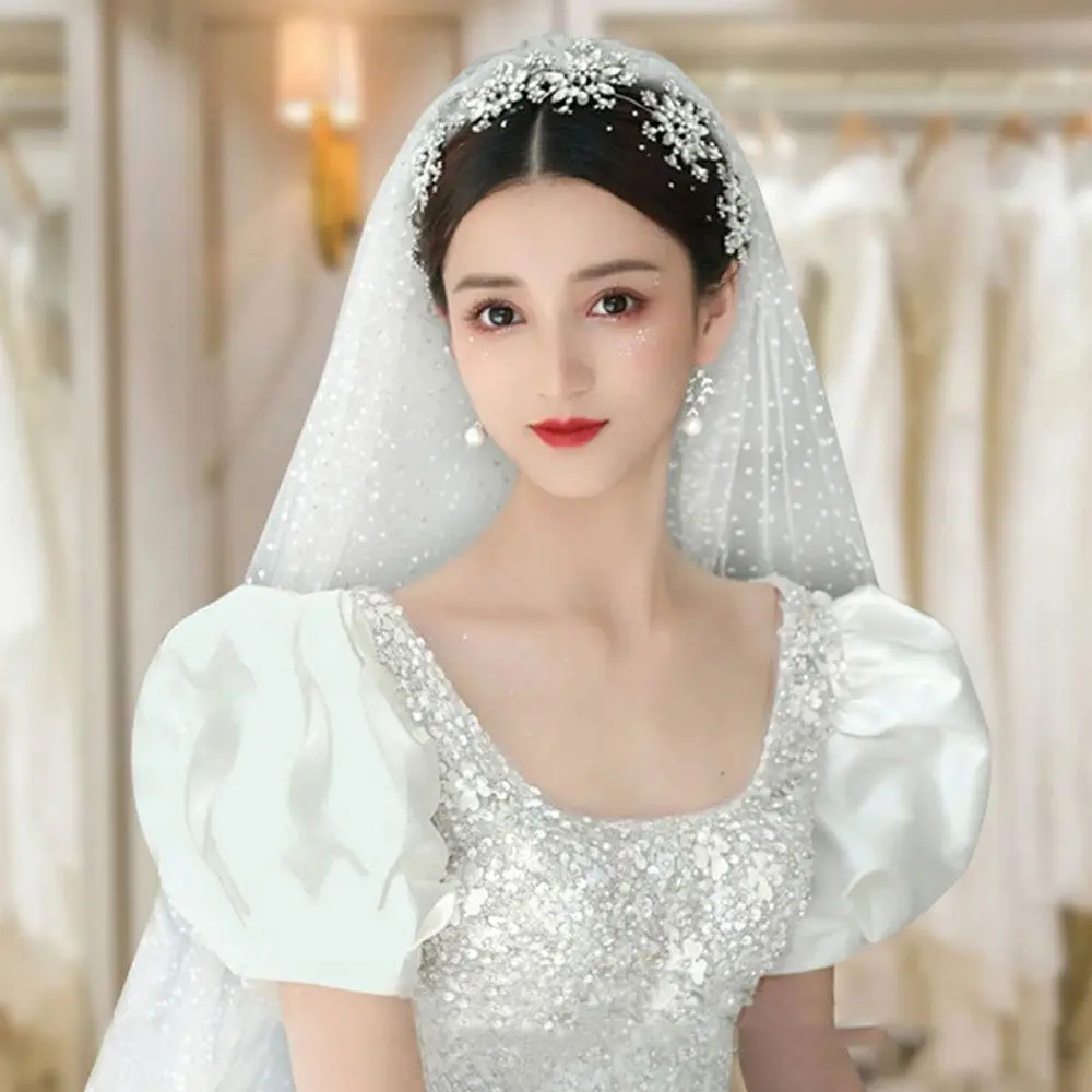 

Bridal Crown Fashion Jewelry Korean Style Snowflake Hairband Diadem Headband Rhinestone Hairdress Wedding Hair Accessories