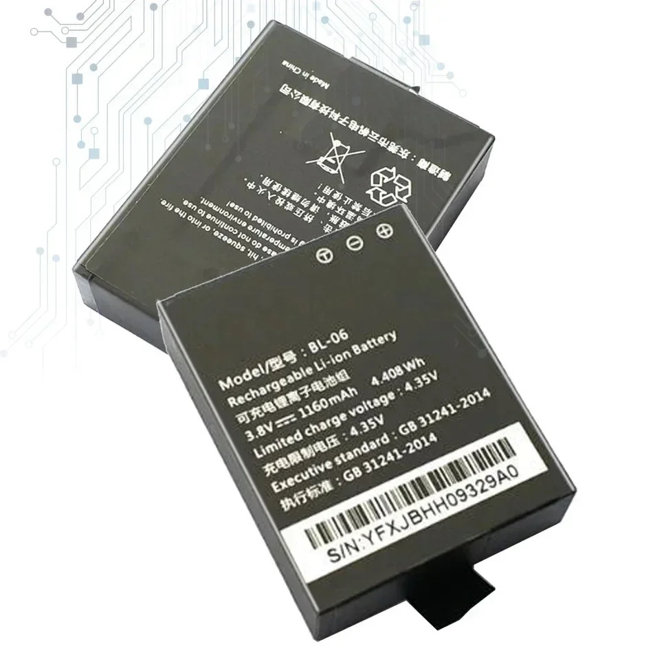 Battery BL-06 1160Mah For EZVIZ S6 S5 S2 S1C Bateira