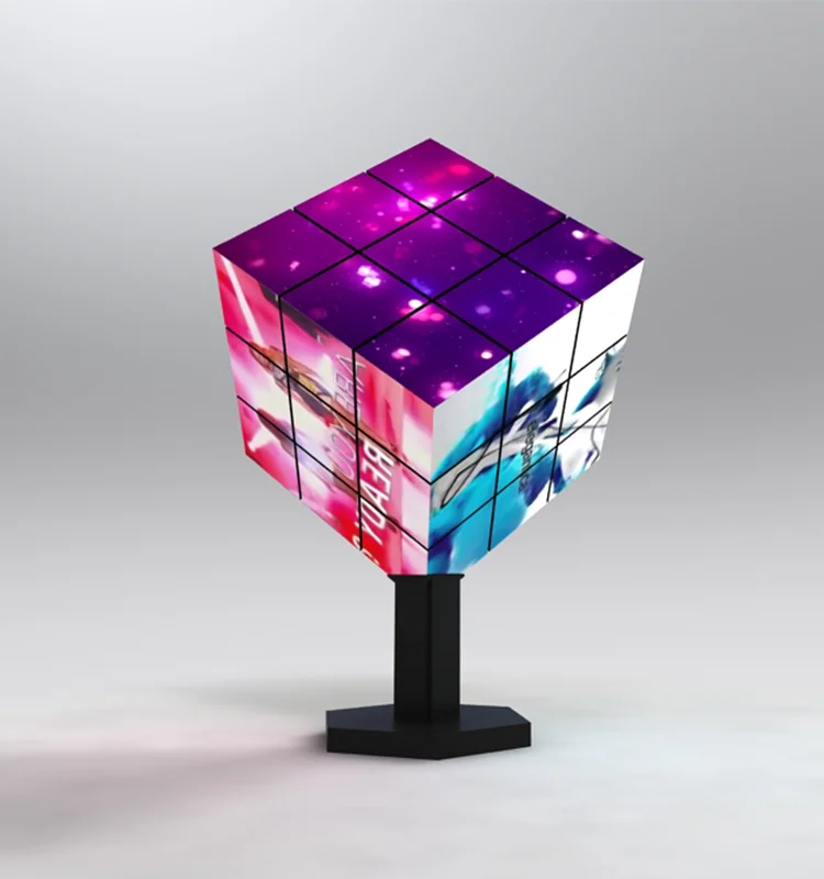 Creative Indoor Magic Cube Cuboid LED Display Panel Indoor Creative Magic Cube Cuboid Square LED Cube Display Screen For Retail