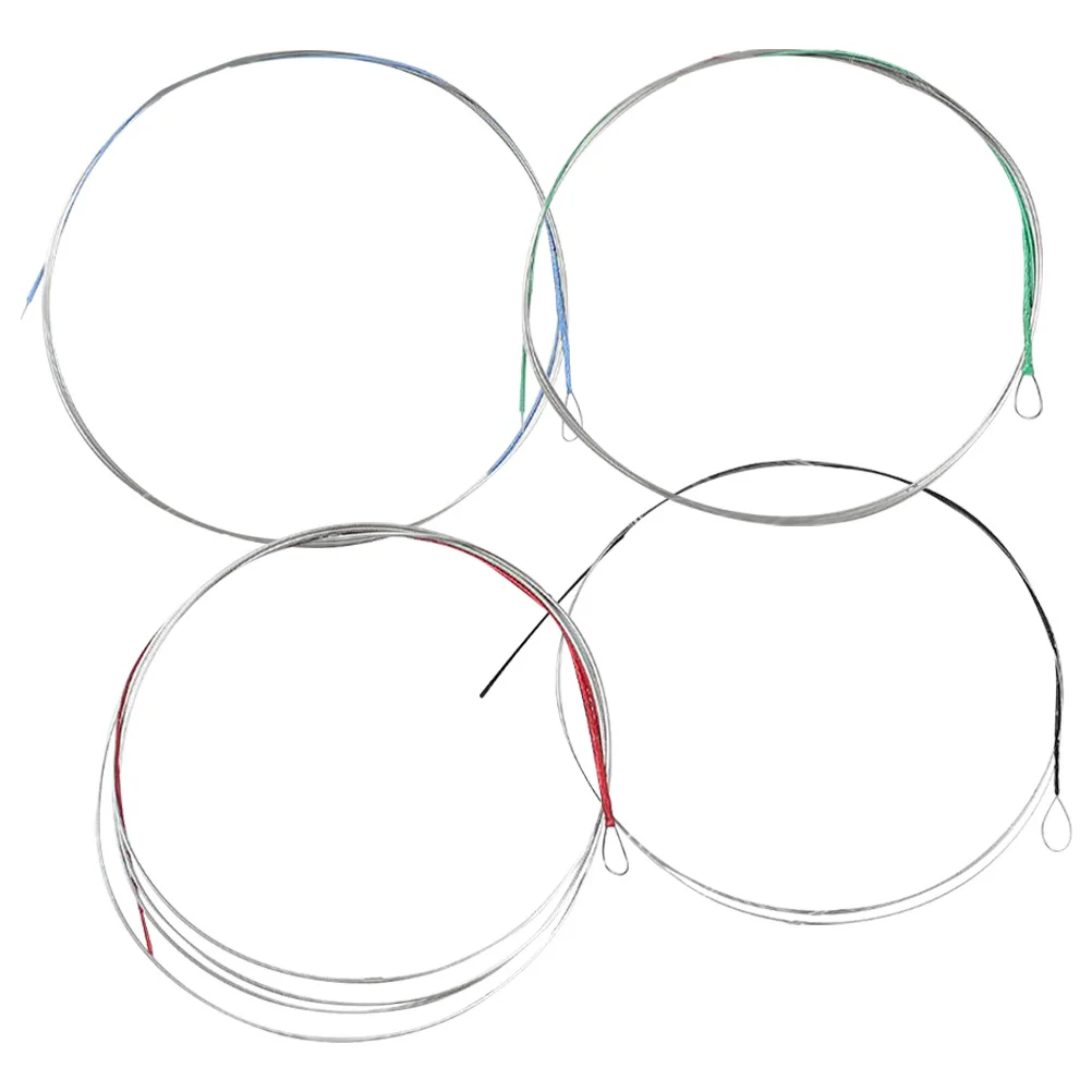 

4Pcs Pipa Strings Steel Wire Professional Grade for Clear Bright Tone Ideal Replacement Set for Practice and Performance