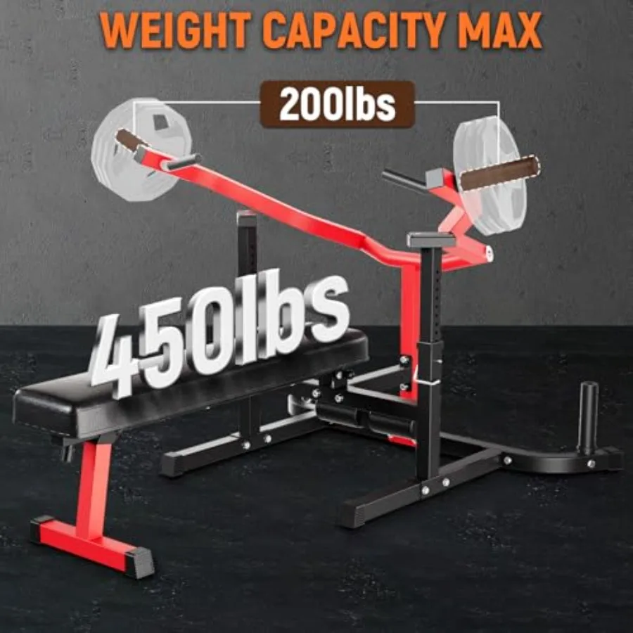 Home Gym Adjustable Bench Press Machine: 150LBS Ccity Steel Frame Black Independent Converging Arms for Chest Shoulder AB Worko
