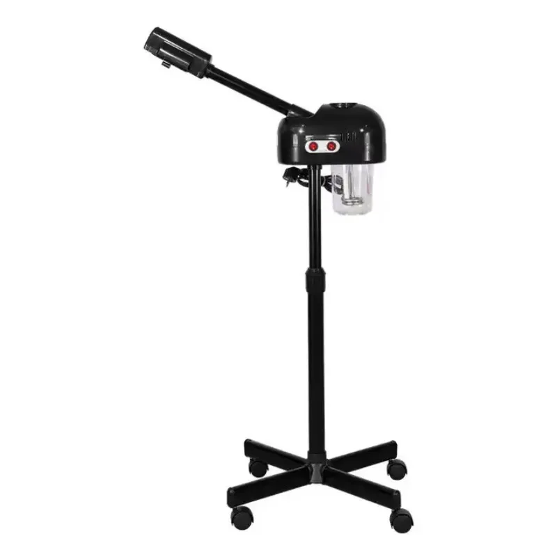 

Professional Big Vaporizer Hot Facial Steamer Black Ozone Vapor Medical Facial Spa Face Steamer for Salon