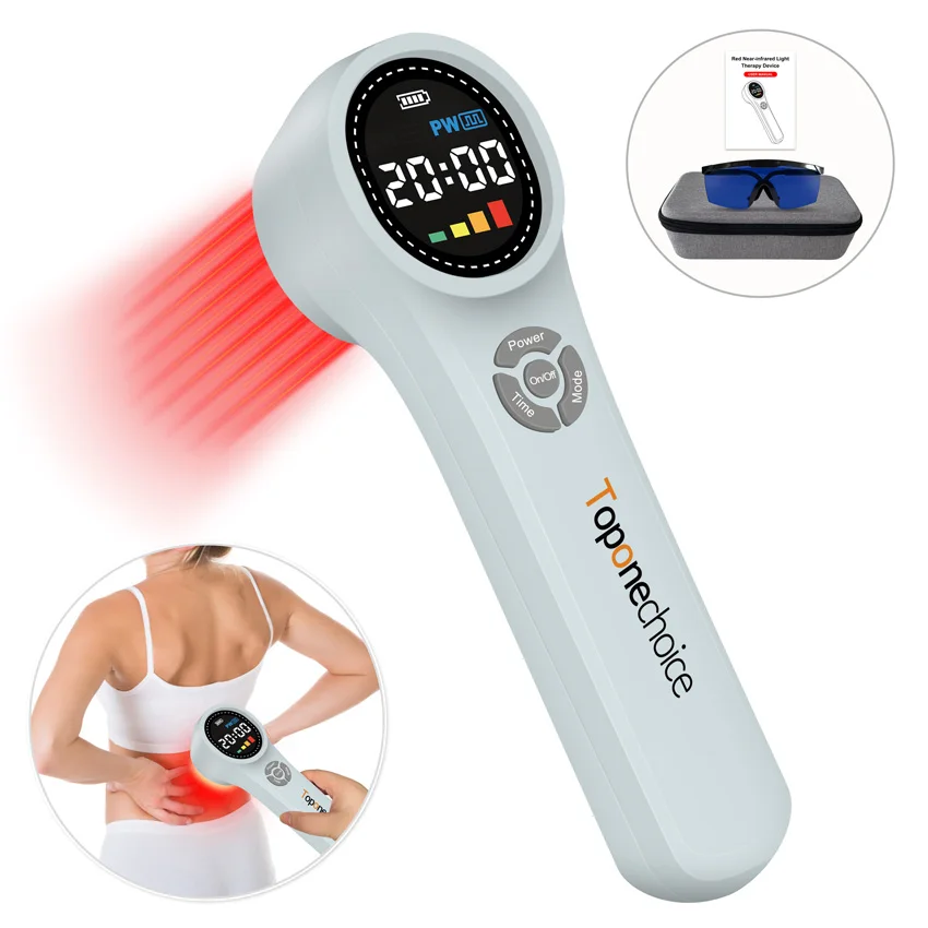 Upgraded 16X660nm+4x810nm+4x980nm Cold Laser Therapy Low Level Red & Infrared Light Device For Relieve Neck Back Arthritis Pain