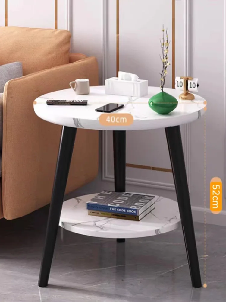 طاولة قهوة، طراز رخامي، بسيط، مستدير، خشب، غرفة المعيشة