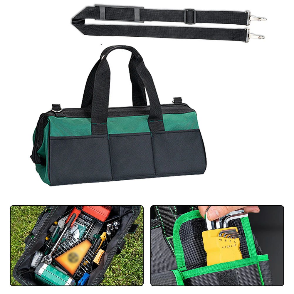 Waterproof  Tool Bag Organiser Robust Storage Bag Electrical Canvas Thickening 16inch/18inch/20inch Tool Bag With Shoulder Strap