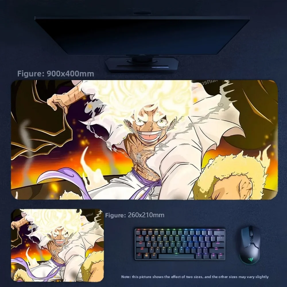 High Definition Animation ONE PIECE Luffy Zoro Leather Mouse Pad Office High Value Waterproof Non-slip Keyboard Pad Desktop Pad