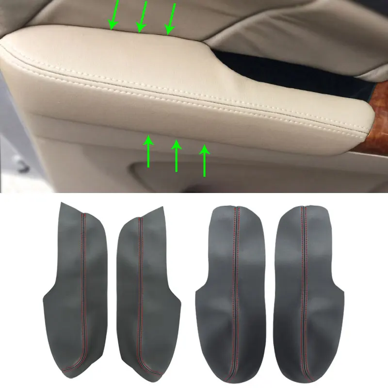 

For Honda Odyssey 2004 2005 2006 2007 2008 Microfiber Leather Car Interior Door Armrest Panel Cover Sticker Trim