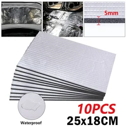 10 Sheets Car Sound Deadener Heat Insulation Mat for Auto Van Sound Proofing Deadening Insulation Mat Car Hood Noise Insulator