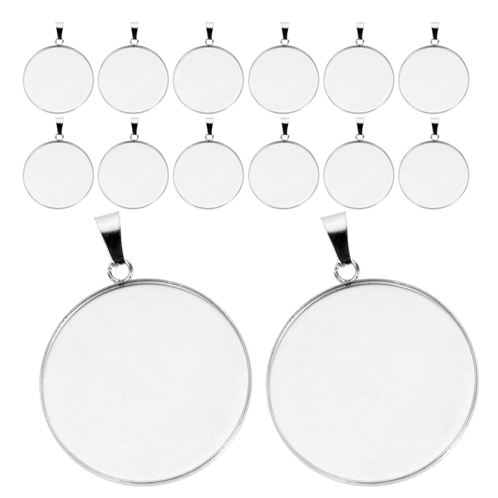 

Time Gem Bottom Holder Diy Crafting Jewelry Making Charms Pendant Tray Supplies for Bezel Blanks Trays Materials Base