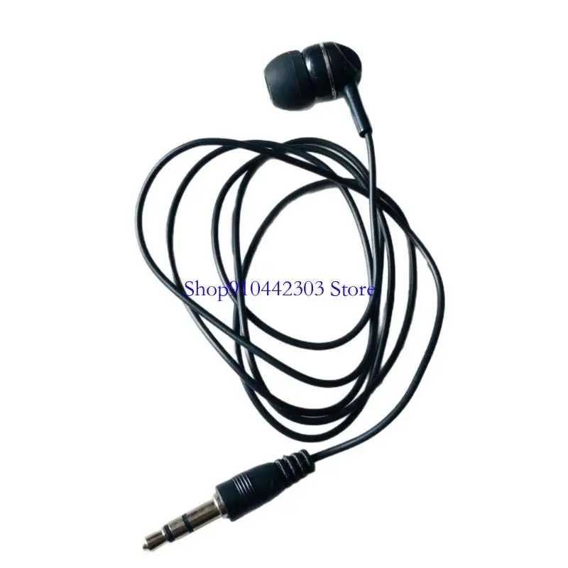 L4MD 3.5mm Earphones Single Side Earphone Side Headphones Corded Headsets in Ear Heavy Bass Earbud Noise Isolating Earplu