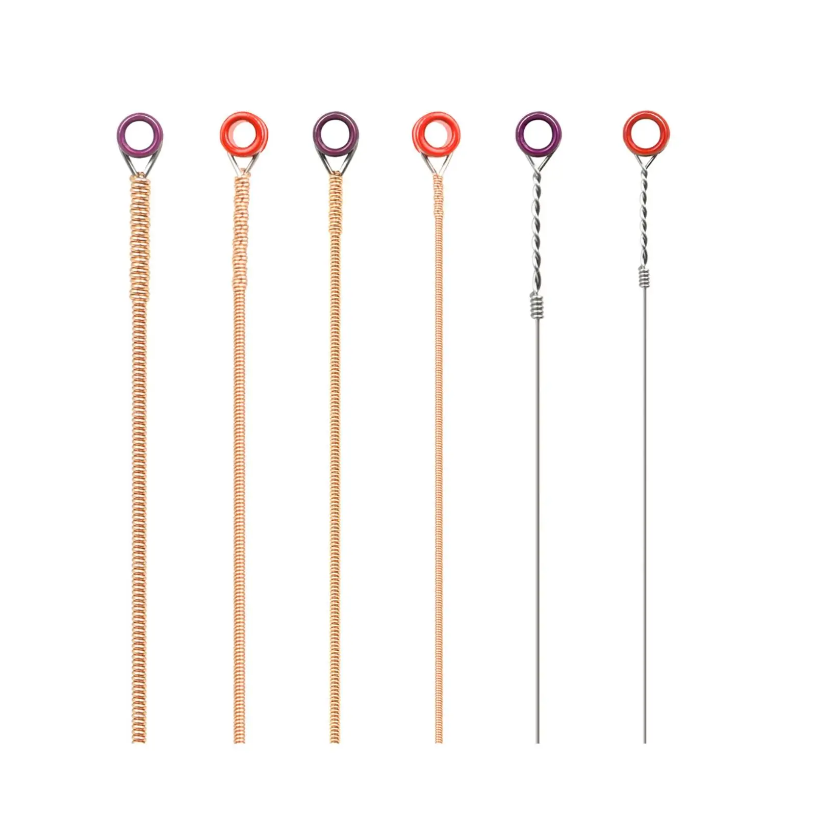 6 Pieces Phosphor-Bronze Acoustic Guitar String Precision Wound Guitar String with Gold Ball End Balanced Tone