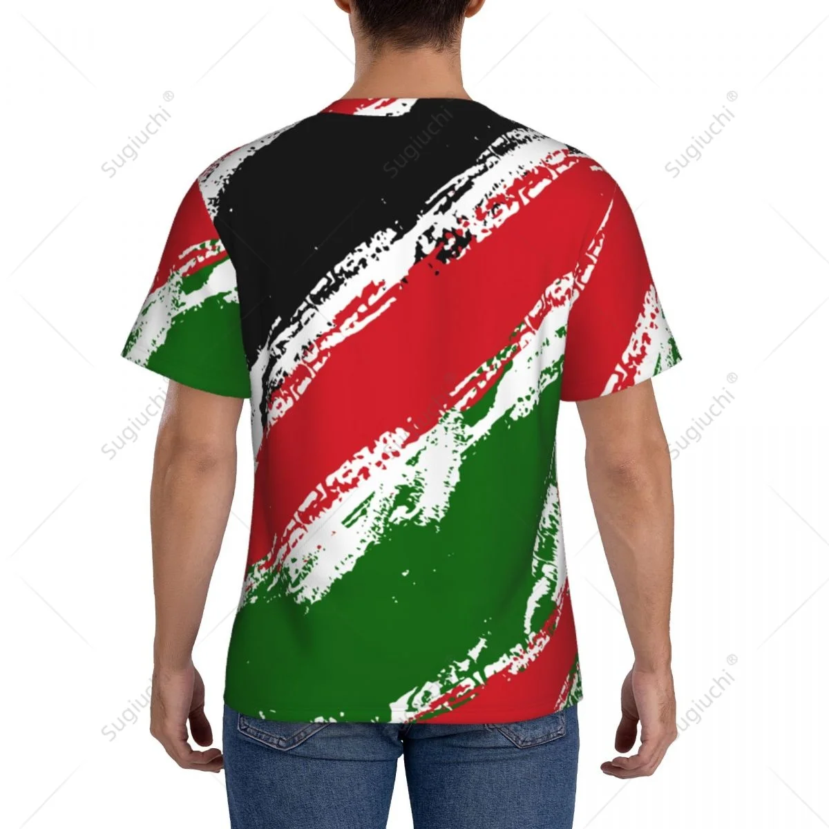 Custom Name Nunber Kenya Flag Color Men Tight Sports T-shirt Women Tees jersey For Soccer Football Fans