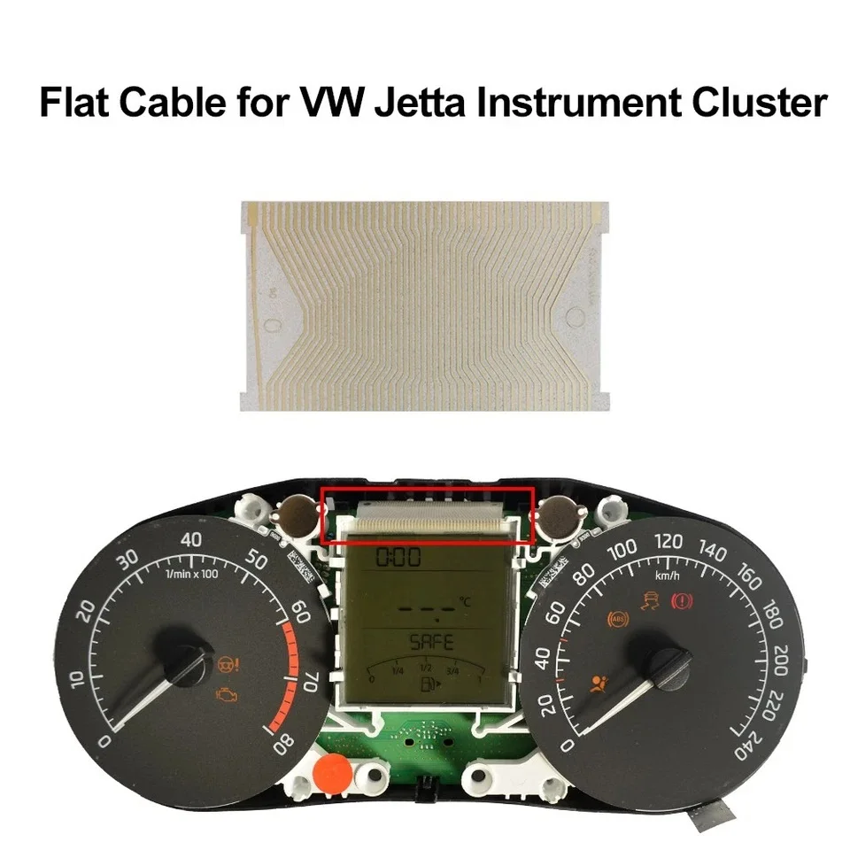 Display Flat Cable Replacement for VW Jetta Polo Lavida Gran Lavida Instrument Cluster (2011-2014)
