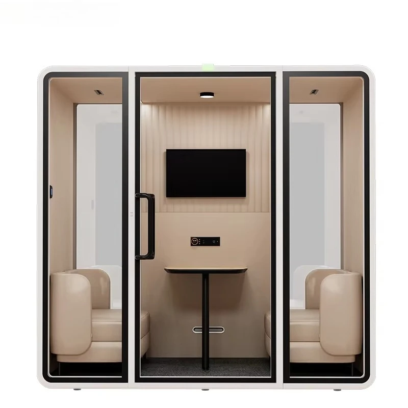Portable Detachable Soundproof Booth Lightweight Acoustic Work Pod Customized Layout For Home Study Recording Live Broadcast