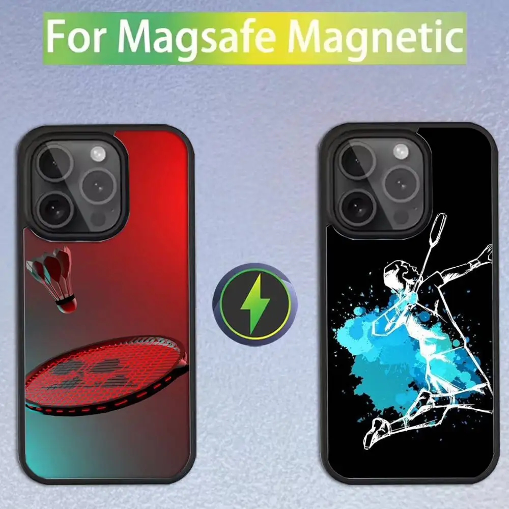 

Classic Sport Badminton Cool Phone Case For iPhone 17,16,15,14,13,12,11,Pro,Max,Plus,Mini,SE4,E For Magsafe Wireless