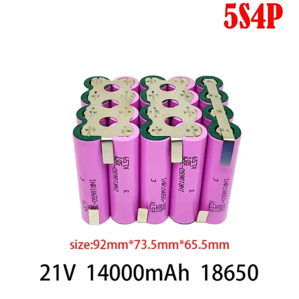 7.4V 12.6V 14.8V 18V 25.2V 14000mAh 35E 18650 3500 7000 10500 2S 3S 4S 5S 6S 1P 2P for screwdriver battery welding pack charger