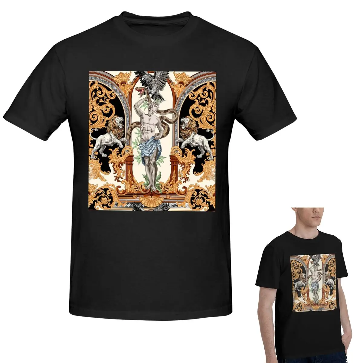 

Футболка из 100% хлопка с детекцией Аполлона, древнегреческая мифология, мужская модная футболка, мужские летние рубашки с круглым вырезом, топы, S-6XL