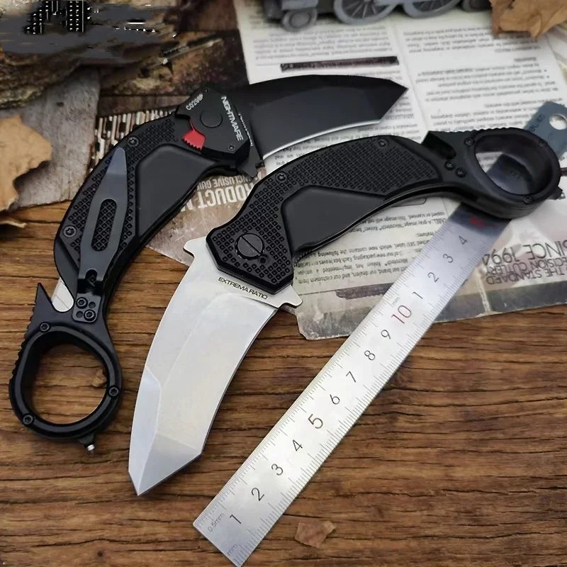 

EXTREMA RATIO-cuchillo táctico plegable, herramienta de rescate de emergencia de acero N690, cuchillo afilado en rodajas para fr